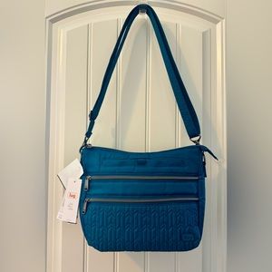 LUG Slider handbag. Dark teal, brand new with tags.